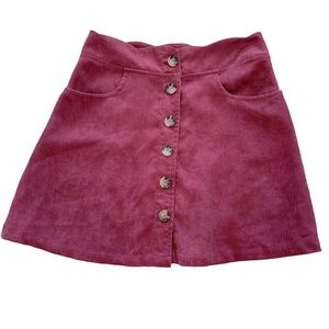 Youth size 14 cute botton-down skirt